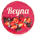 Happy Birthday Cake with Name Reyna - Free Download