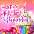 Happy Birthday Rhiannon - Lovely Animated GIF