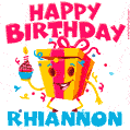 Funny Happy Birthday Rhiannon GIF