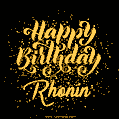 Happy Birthday Card for Rhonin - Download GIF and Send for Free