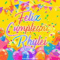 Feliz Cumpleaños Rhylei (GIF)