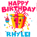 Funny Happy Birthday Rhylei GIF