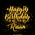 Happy Birthday Card for Riaan - Download GIF and Send for Free