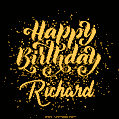 Happy Birthday Card for Richard - Download GIF and Send for Free