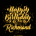 Happy Birthday Card for Richmond - Download GIF and Send for Free