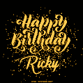 Happy Birthday Card for Ricky - Download GIF and Send for Free