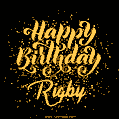 Happy Birthday Card for Rigby - Download GIF and Send for Free