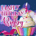 Happy Birthday Rigby - Lovely Animated GIF