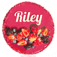 Happy Birthday Cake with Name Riley - Free Download