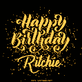 Happy Birthday Card for Ritchie - Download GIF and Send for Free