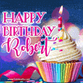 Happy Birthday Robert - Lovely Animated GIF