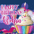 Happy Birthday Robin - Lovely Animated GIF