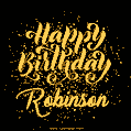 Happy Birthday Card for Robinson - Download GIF and Send for Free