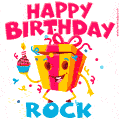 Funny Happy Birthday Rock GIF
