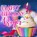 Happy Birthday Roger - Lovely Animated GIF