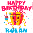 Funny Happy Birthday Rolan GIF
