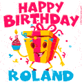Funny Happy Birthday Roland GIF
