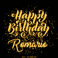 Happy Birthday Card for Romario - Download GIF and Send for Free