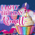 Happy Birthday Romell - Lovely Animated GIF