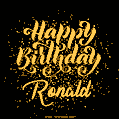 Happy Birthday Card for Ronald - Download GIF and Send for Free