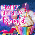 Happy Birthday Ronald - Lovely Animated GIF