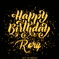 Happy Birthday Card for Rory - Download GIF and Send for Free