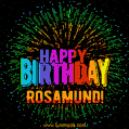 New Bursting with Colors Happy Birthday Rosamund GIF and Video with Music