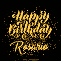 Happy Birthday Card for Rosario - Download GIF and Send for Free