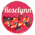 Happy Birthday Cake with Name Roselynn - Free Download