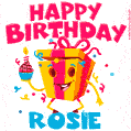 Funny Happy Birthday Rosie GIF
