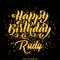 Happy Birthday Card for Rudy - Download GIF and Send for Free