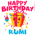 Funny Happy Birthday Rumi GIF