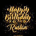 Happy Birthday Card for Ruslan - Download GIF and Send for Free