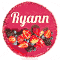 Happy Birthday Cake with Name Ryann - Free Download