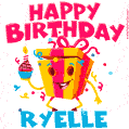 Funny Happy Birthday Ryelle GIF