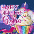 Happy Birthday Rylin - Lovely Animated GIF