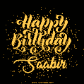 Happy Birthday Card for Saabir - Download GIF and Send for Free