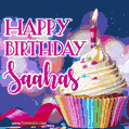 Happy Birthday Saahas - Lovely Animated GIF