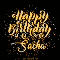 Happy Birthday Card for Sacha - Download GIF and Send for Free