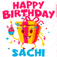 Funny Happy Birthday Sachi GIF