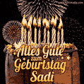 Alles Gute zum Geburtstag Sadi (GIF)