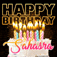 Sahasra - Animated Happy Birthday Cake GIF Image for WhatsApp