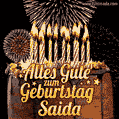 Alles Gute zum Geburtstag Saida (GIF)