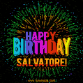 New Bursting with Colors Happy Birthday Salvatore GIF and Video with Music