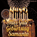 Alles Gute zum Geburtstag Samanta (GIF)