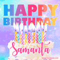 Funny Happy Birthday Samanta GIF