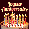 Joyeux anniversaire Samay GIF