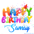 Happy Birthday Samay - Creative Personalized GIF With Name