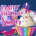 Happy Birthday Sameer - Lovely Animated GIF
