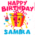 Funny Happy Birthday Samira GIF